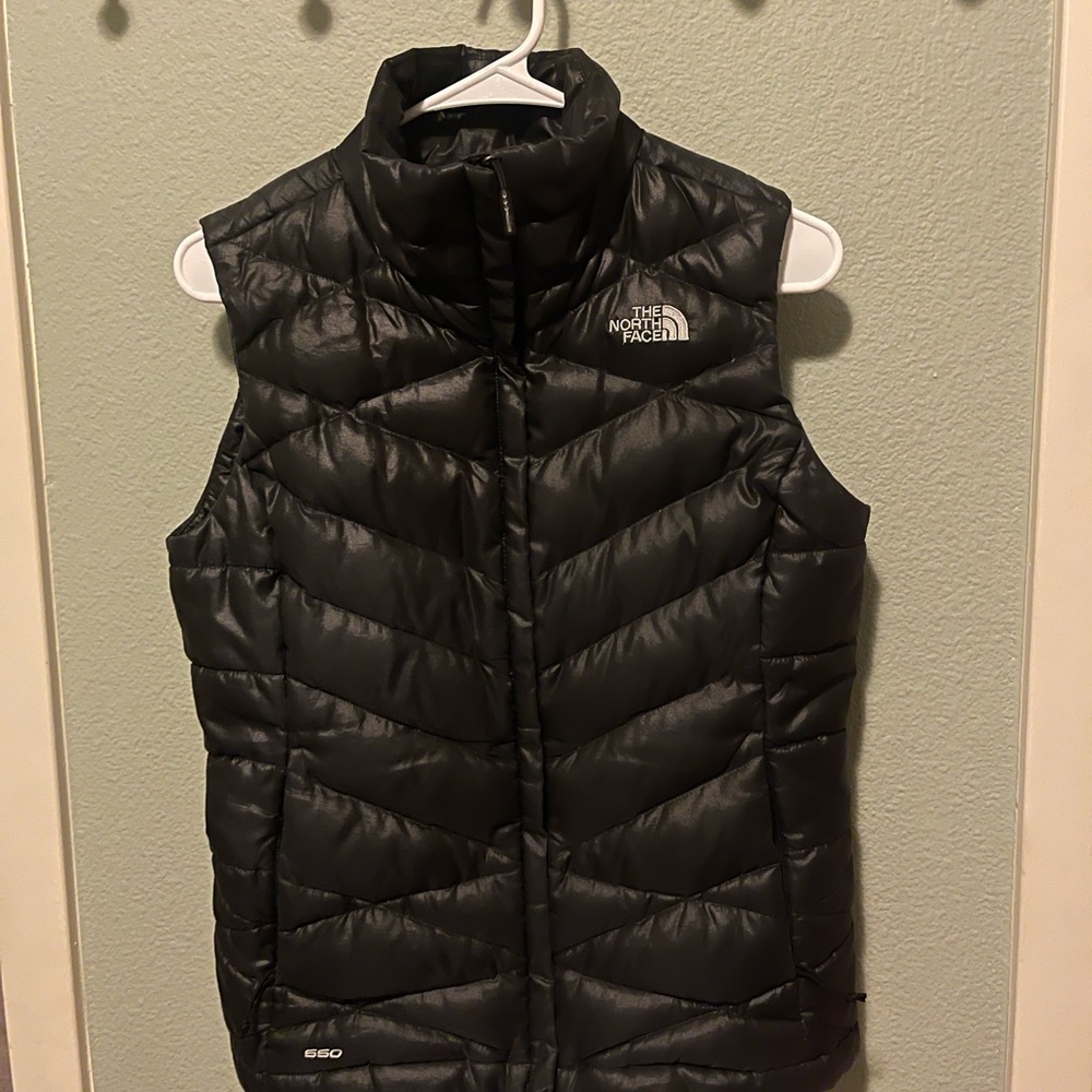 Womens Black North Face Vest Size S